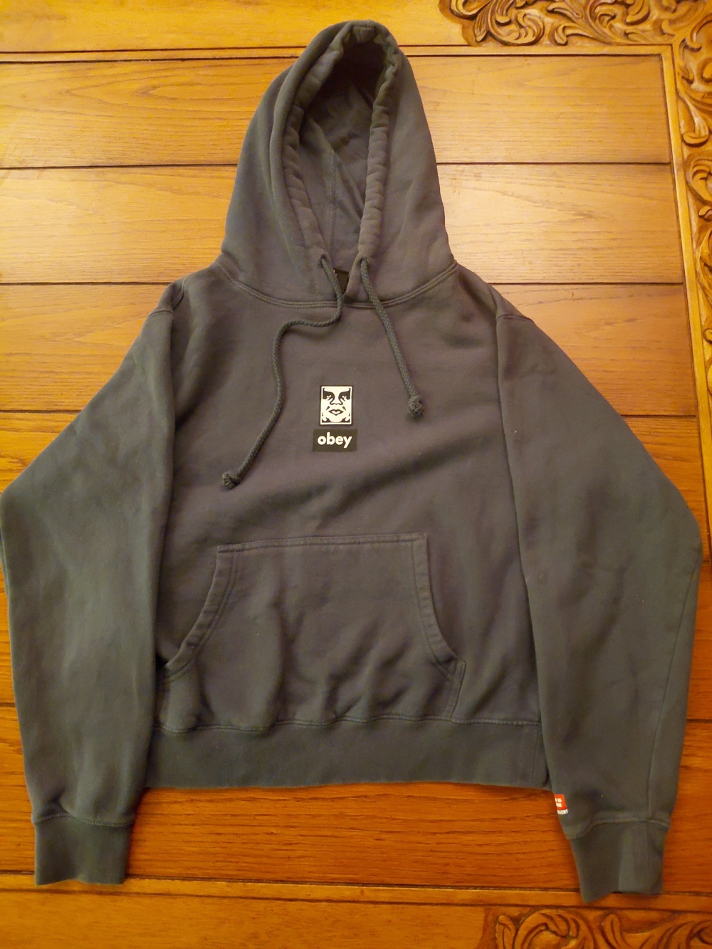 Obey Dark Navy Graphic Pullover Hoodie